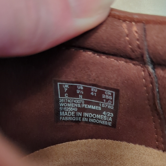 Womens Clarks Elegant Brown Heeled Shoes Size 9.5 - Picture 5 of 11